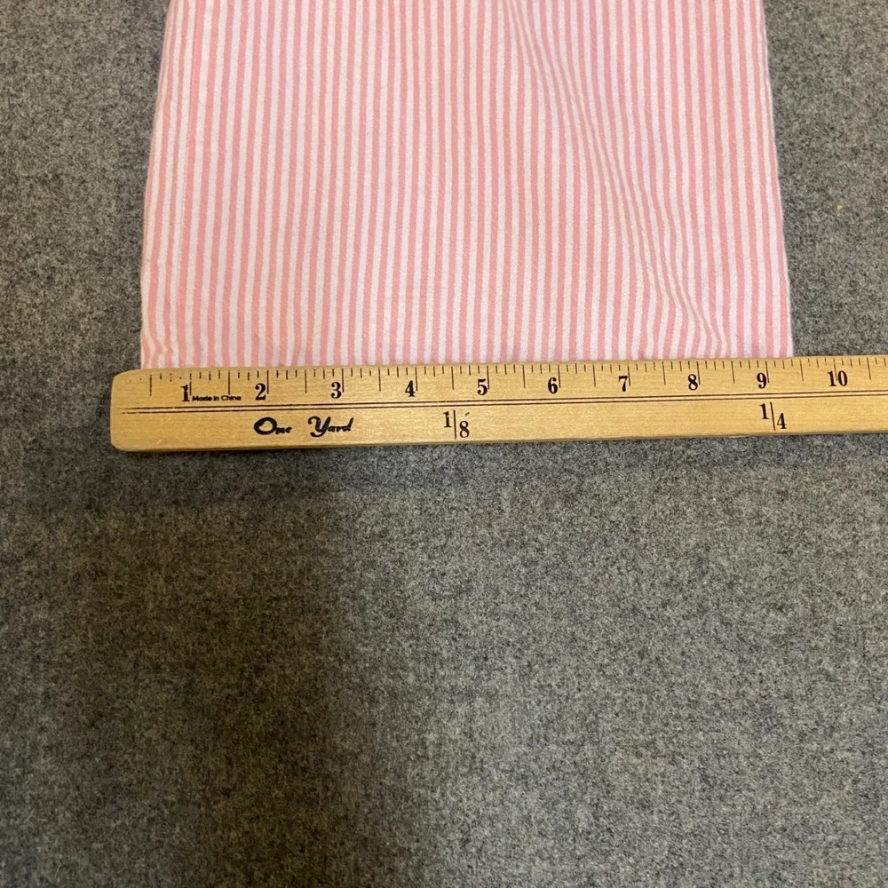 Old Navy Striped Overalls Jumpsuit Girls 5T Pink White Tie Strap Cotton Wide Leg